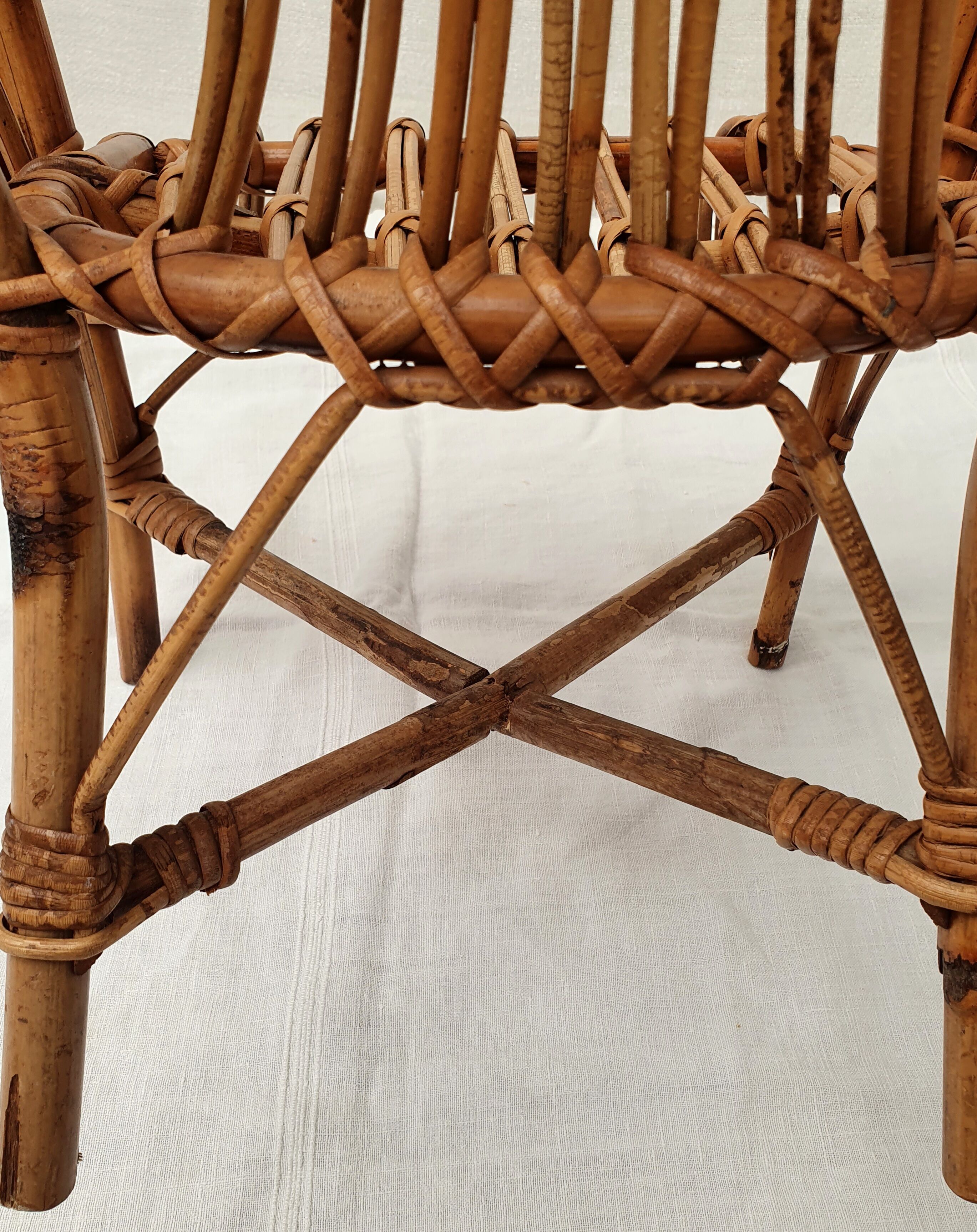 Children's rattan armchair