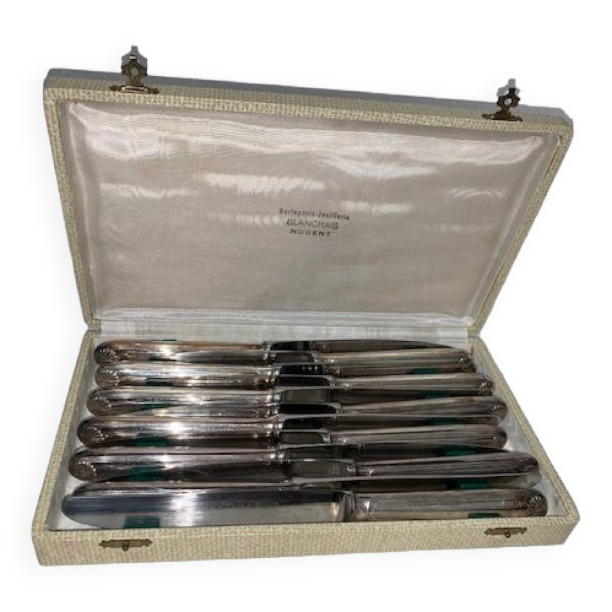 Box of 12 stainless steel table knives