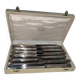 Coffret de 12 couteaux de table inox