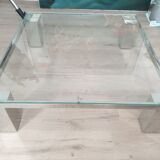 Coffee table in tempered glass