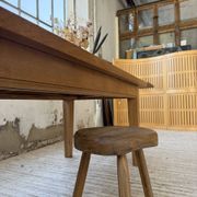 Table de ferme extensible en chêne massif