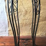 Wrought iron plant holder shelf
