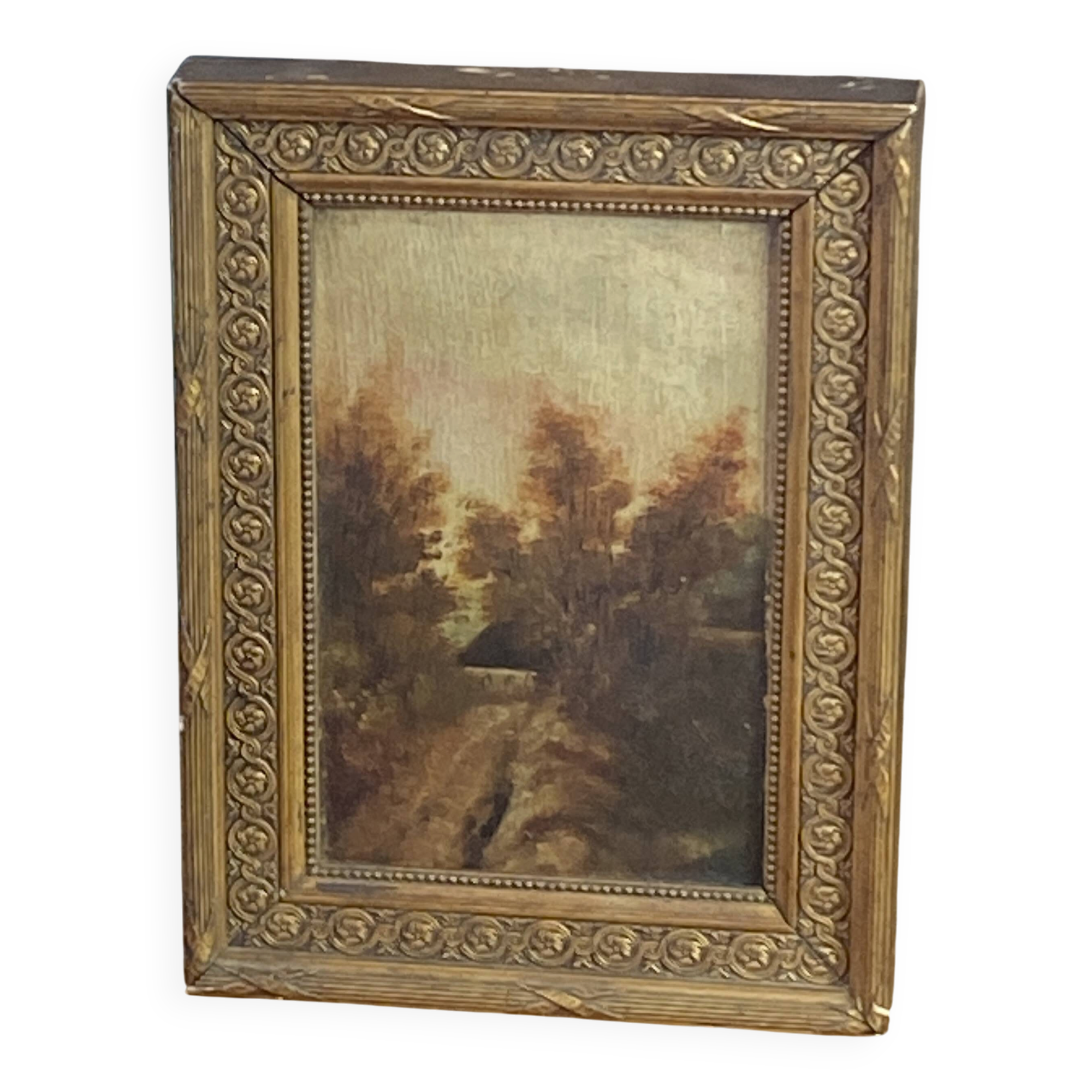 Wood painting