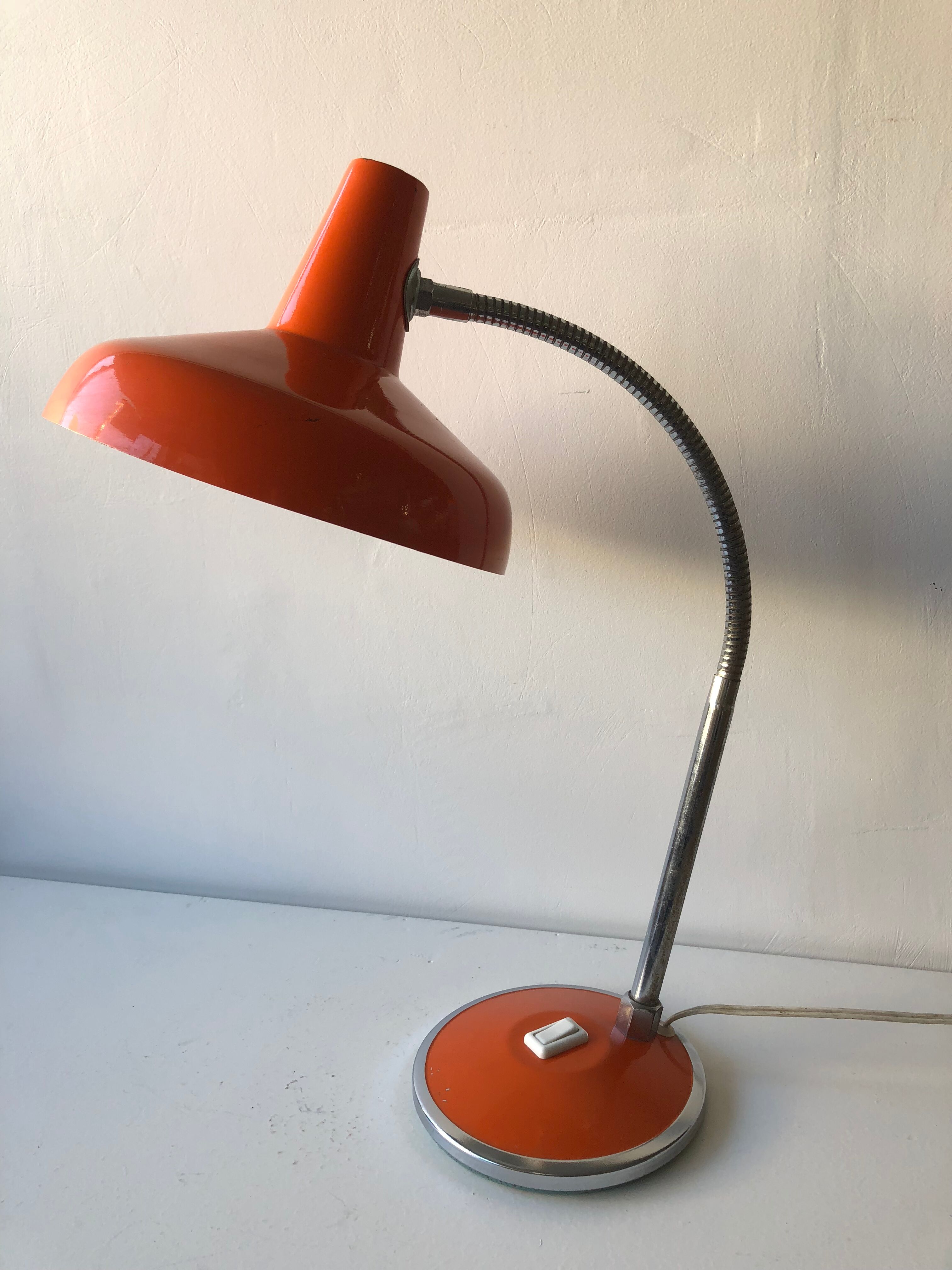 Vintage orange lamp