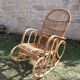 Rattan rocking chair 60s