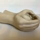 Hand-shaped candle holder