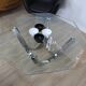 Glass and chrome coffee table by Roger Spunger for Dunbar, 1960s, USA