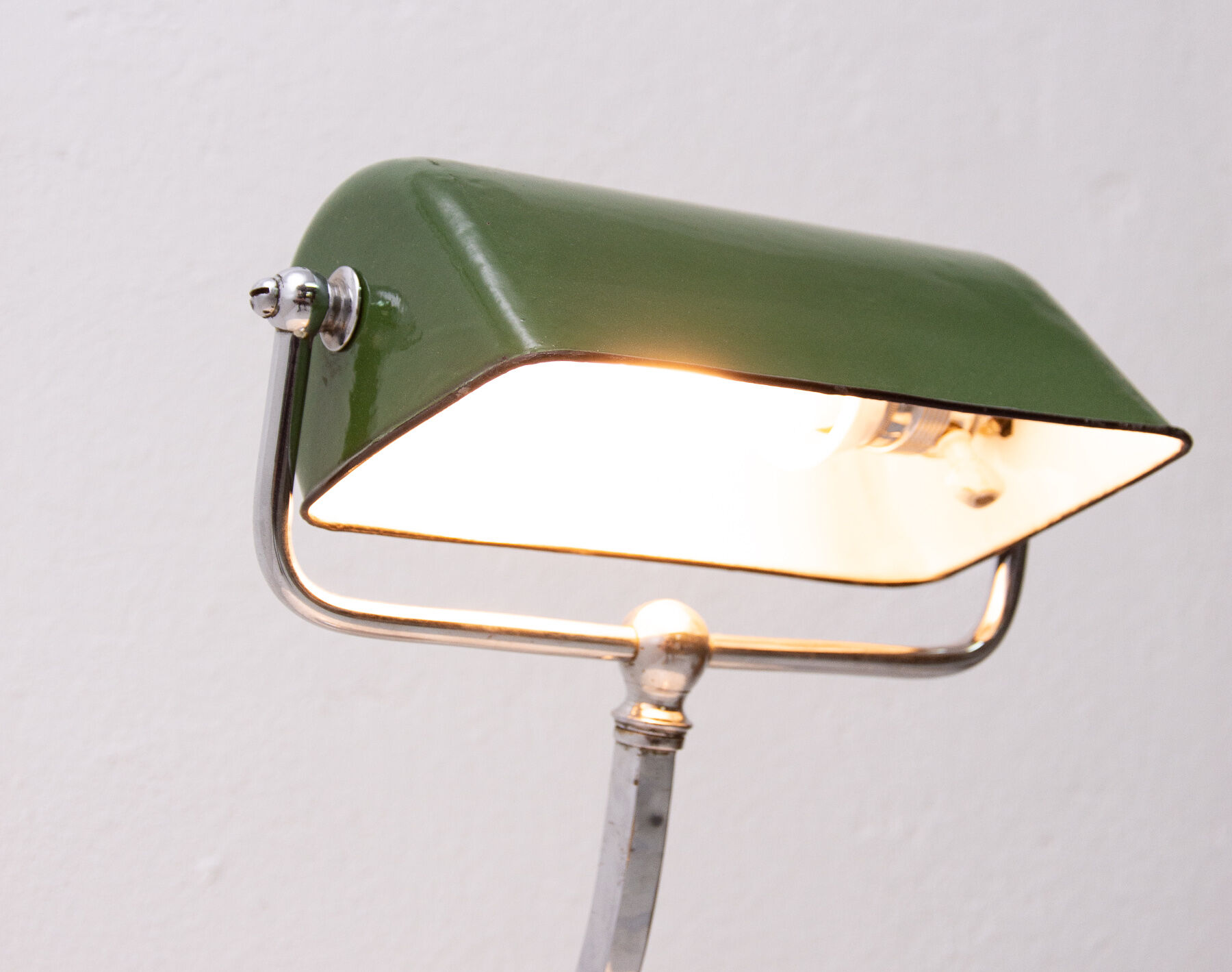 Art Deco adjustable banker lamp, 1930