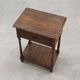 Small rustic cabinet with drawer or nightstand in oak, France 19th century