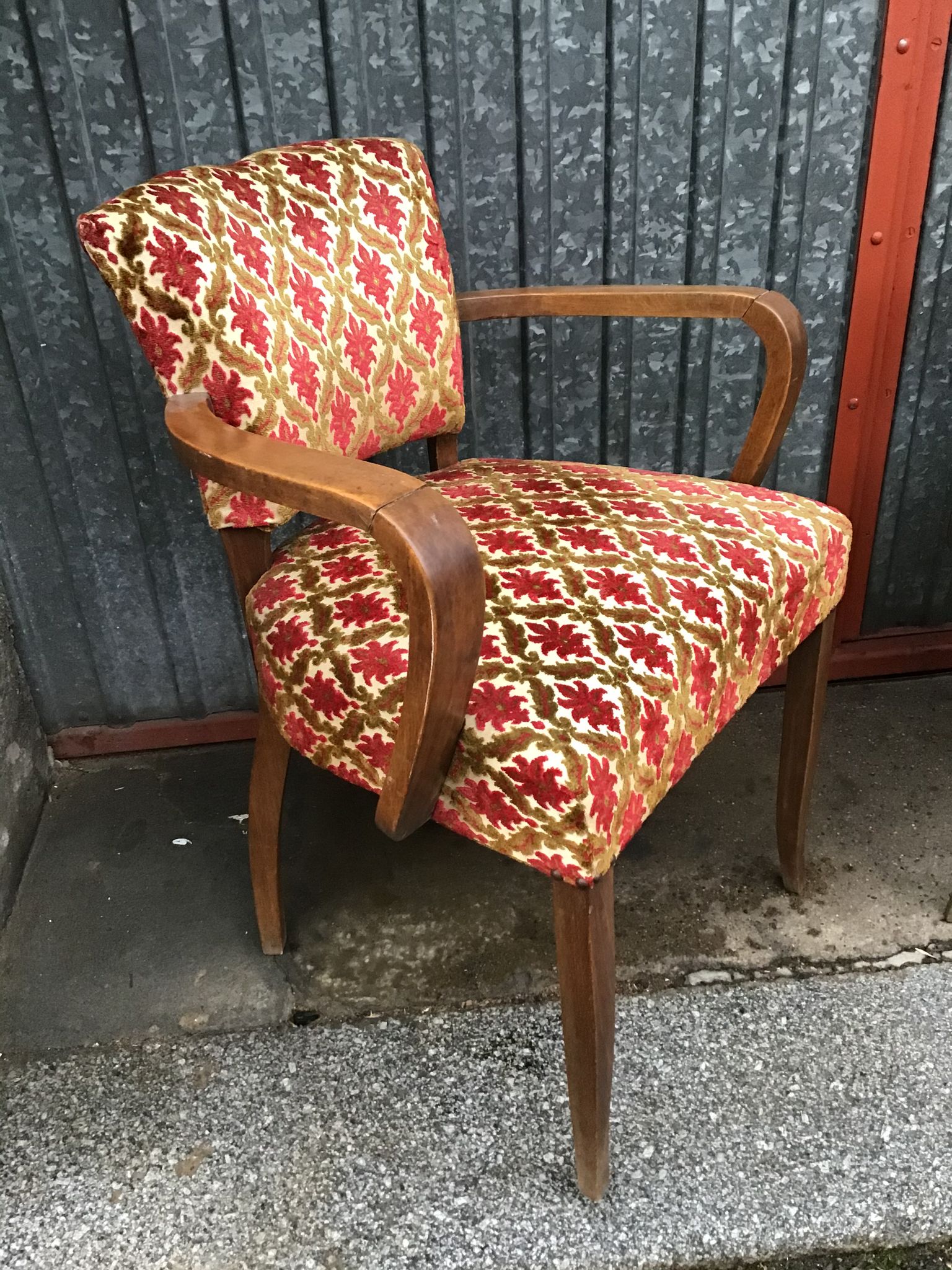 Paire de fauteuils bridge vintage