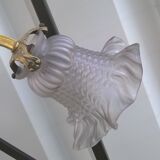 Lustre en laiton et pâte de verre Napoléon III