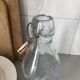 Glass milk bottle