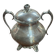 Silver-plated metal sugar bowl from the Art Nouveau period.