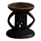 Hardwood stool Tonga (Batonga) carved with geometric patterns, 20th century, 1960s.