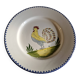 Charolles - Antique plate, rooster decoration Ø 26 cm