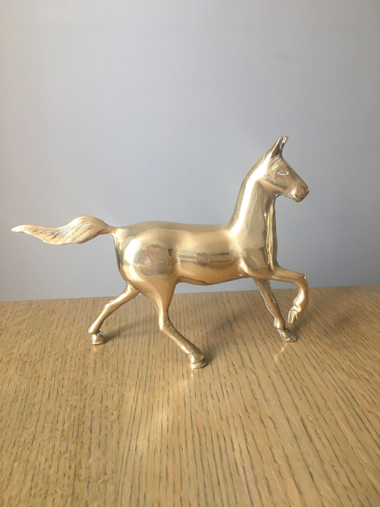 Brass horse