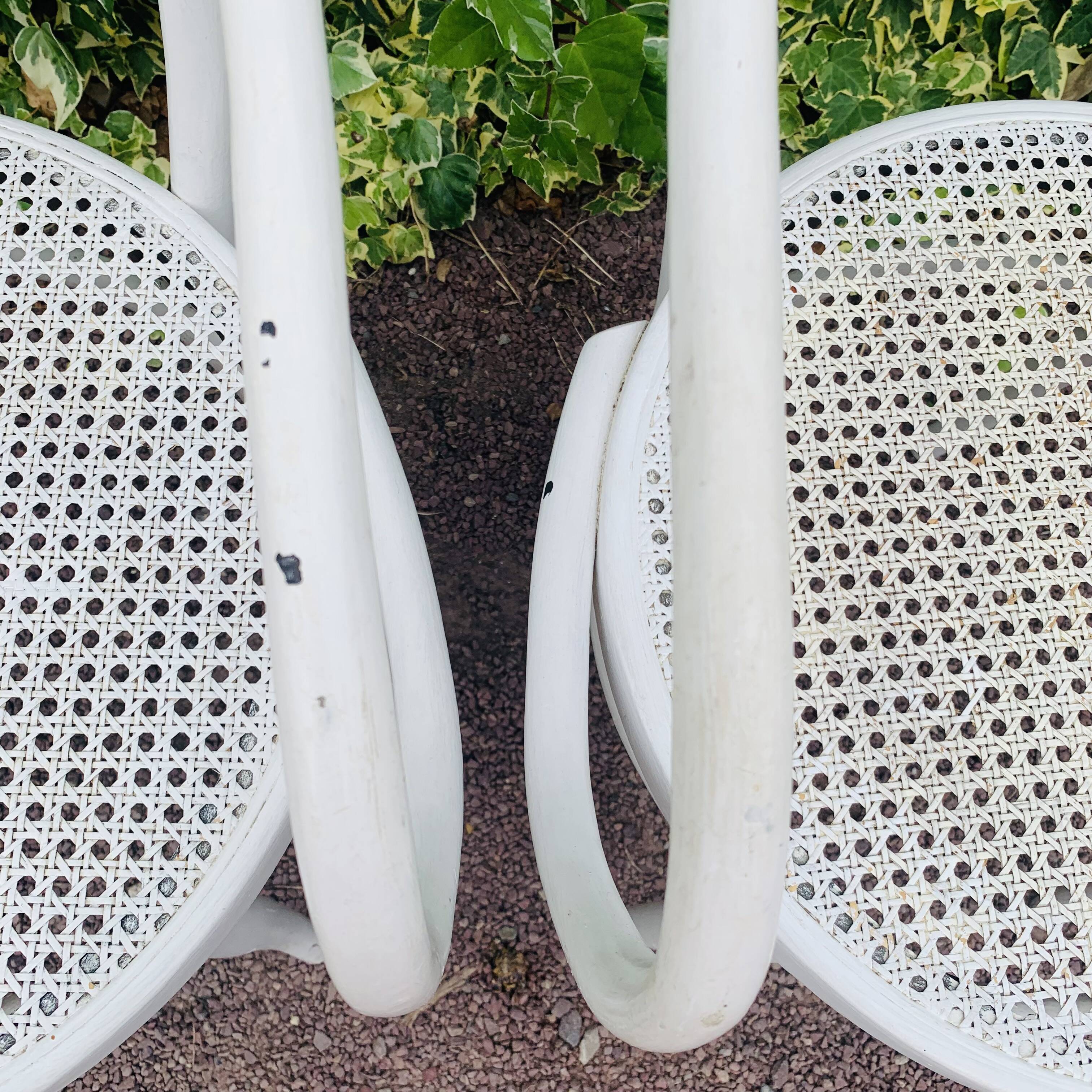 Antique pair of Italian Salvatore Leone chairs