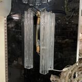 Murano glass tube tronchi sconces, 1980s, set of 2