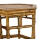 Vintage Set of 3 Bamboo and Rattan Side Tables / Nesting Tables – Boho Styl