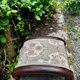 Napoleon III style footrest with upholstery