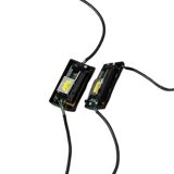 Maison Roméo: pair of large columnar floor lamps circa 1970