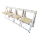 Lot de 4 chaises pliantes vintage Trieste par Aldo Jacober, années 1970