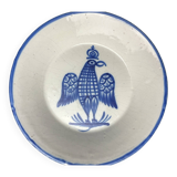 Besançon, plat décor à l’aigle bleu début XIXème