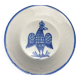 Besançon, dish decorated with a blue eagle, early 19th century