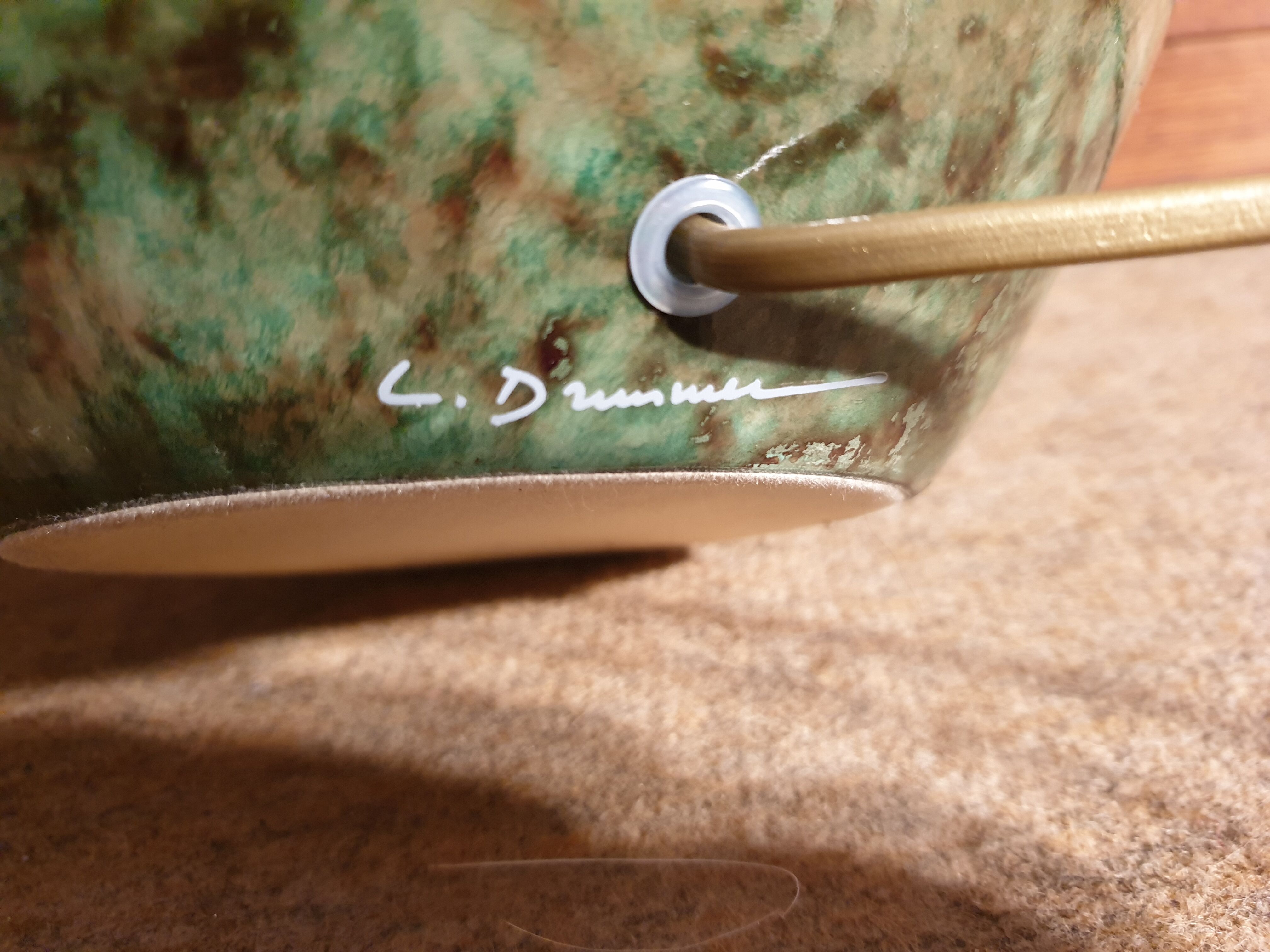 Green drimmer louis lamp