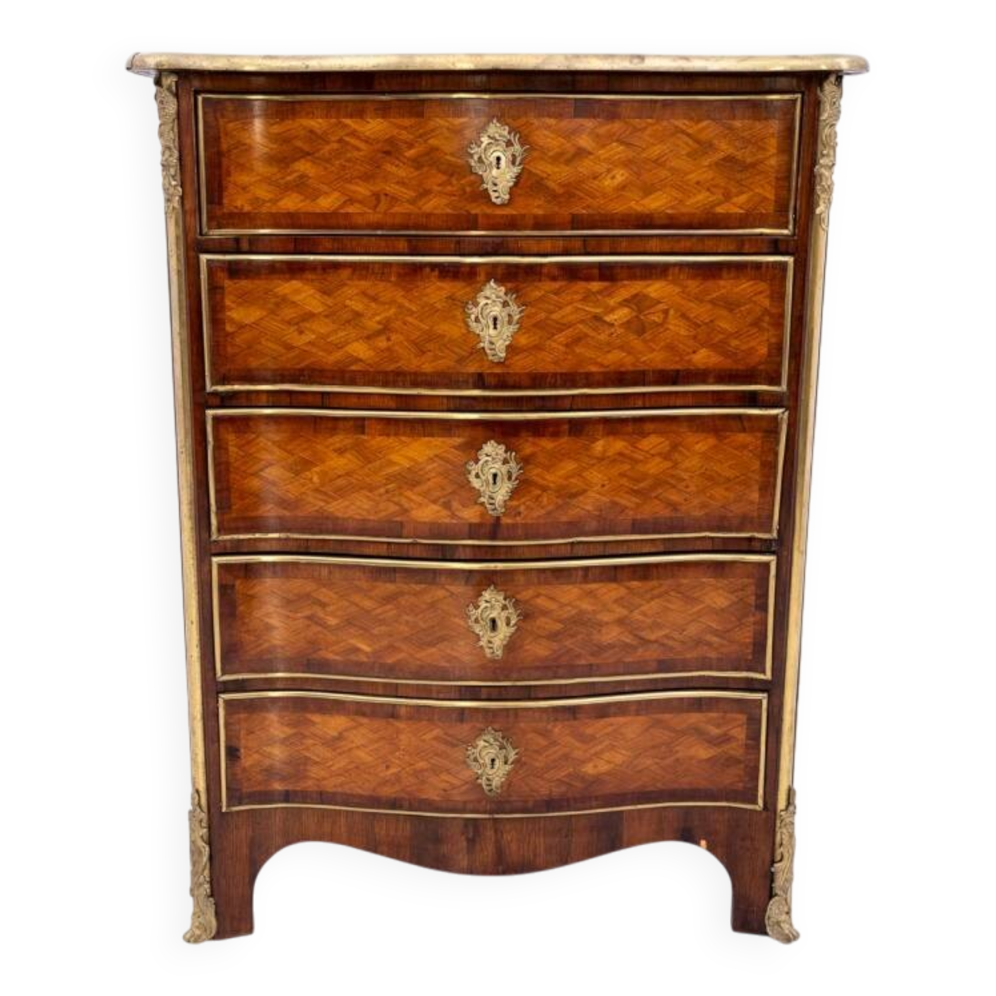 Antique chest of drawers, circa 1870, France.