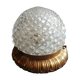 Ceiling lamp pineapple bronze and glass