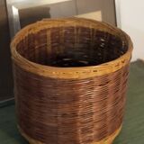 Wicker rattan planter