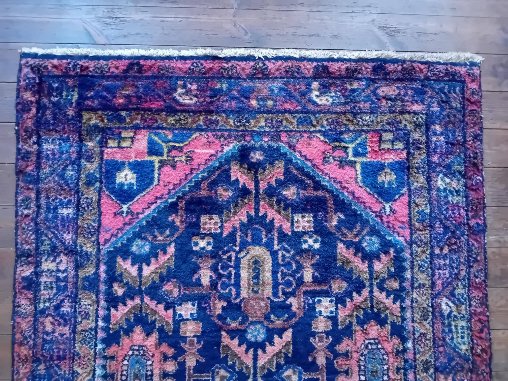 Handmade Persian Hamadan Rug 210x134cm