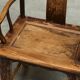 Chinese chair with yoke back in lacquered pear wood, 18th century