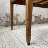 Farmhouse table in oak and walnut 2m