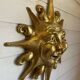 Large sculpted and gilded sun wall art - Artisanal craftsmanship / La Venexiana Venice