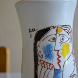 Ceramic vase after picasso " head leaning on the hands " 1962