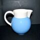 Pitcher vintage in earthenware from Villeroy & Boch Orléans blue decor 1950