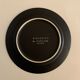 6 black and white dessert plates Scraffito, Habitat Japan, 1970
