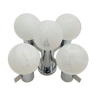 Chromed flush chandelier