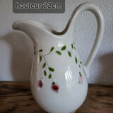 Set of 4 vintage earthenware pieces for bathroom