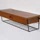 Scandinavian teak hanging bedside 1960