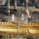 Engraved crystal champagne coupes