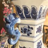 Vase chinois bleu