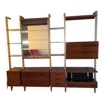 Bibliothèque modulaire en teck Michel ducaroy Ligne Roset