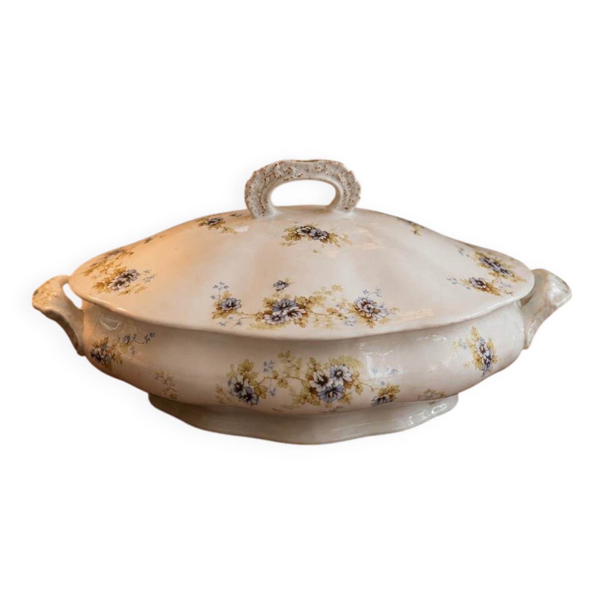 Soup tureen "Aux Lions de Faïence" Paris - Perfect Condition
