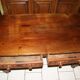 SAVOYARD CHALET TABLE, carved, with two drawers, late 18th century