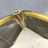 Antique 1920s vintage brass fireplace screen