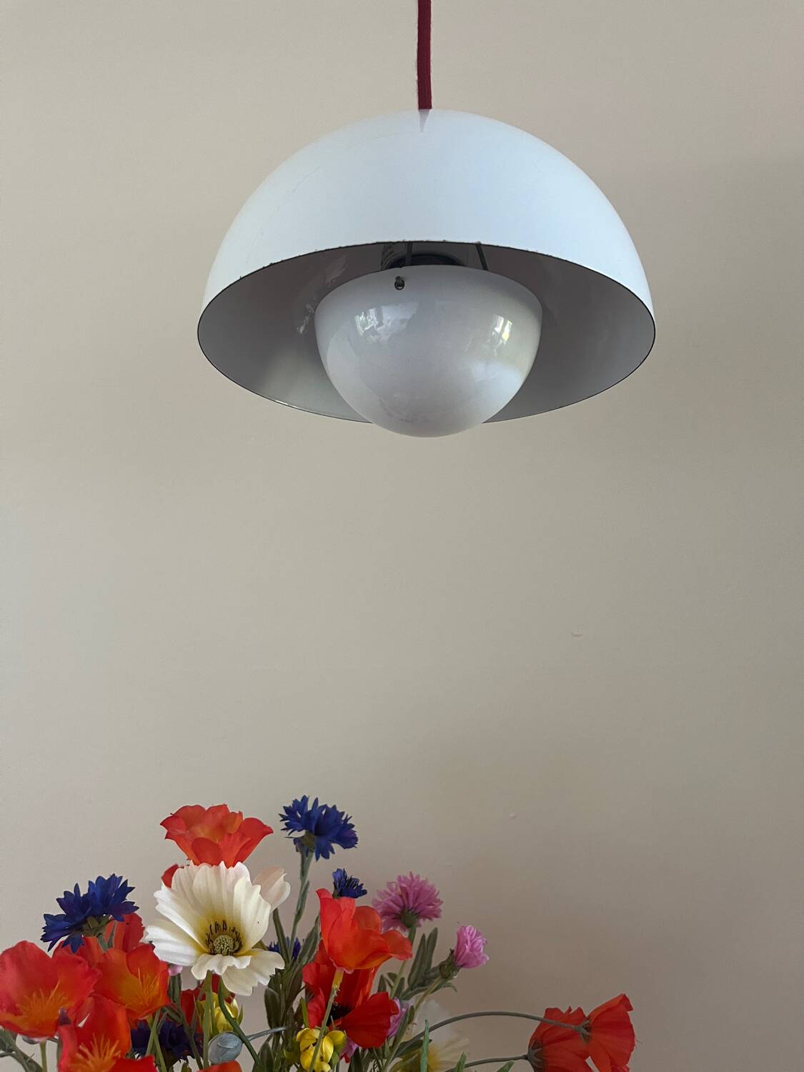 2x Vintage Verner Panton Flowerpot pendant lamp - Louis Poulsen