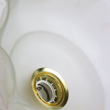 Suspension in white glass, vintage